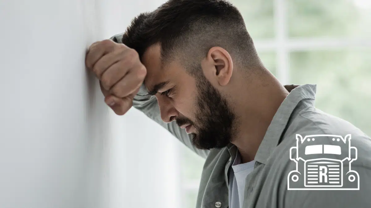 emotionally distressed man