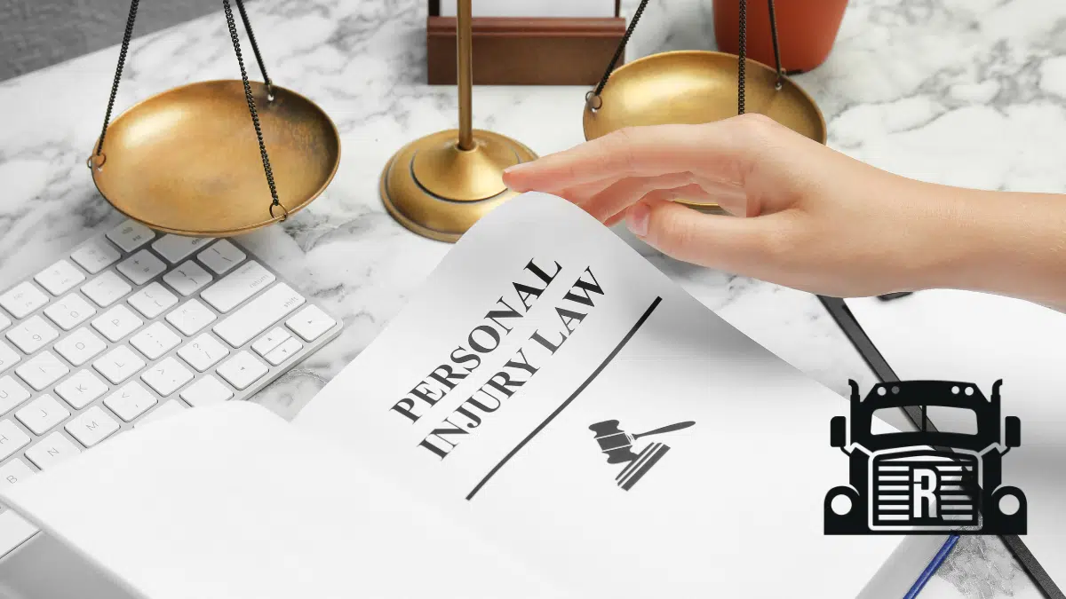 person reading personal injury law information