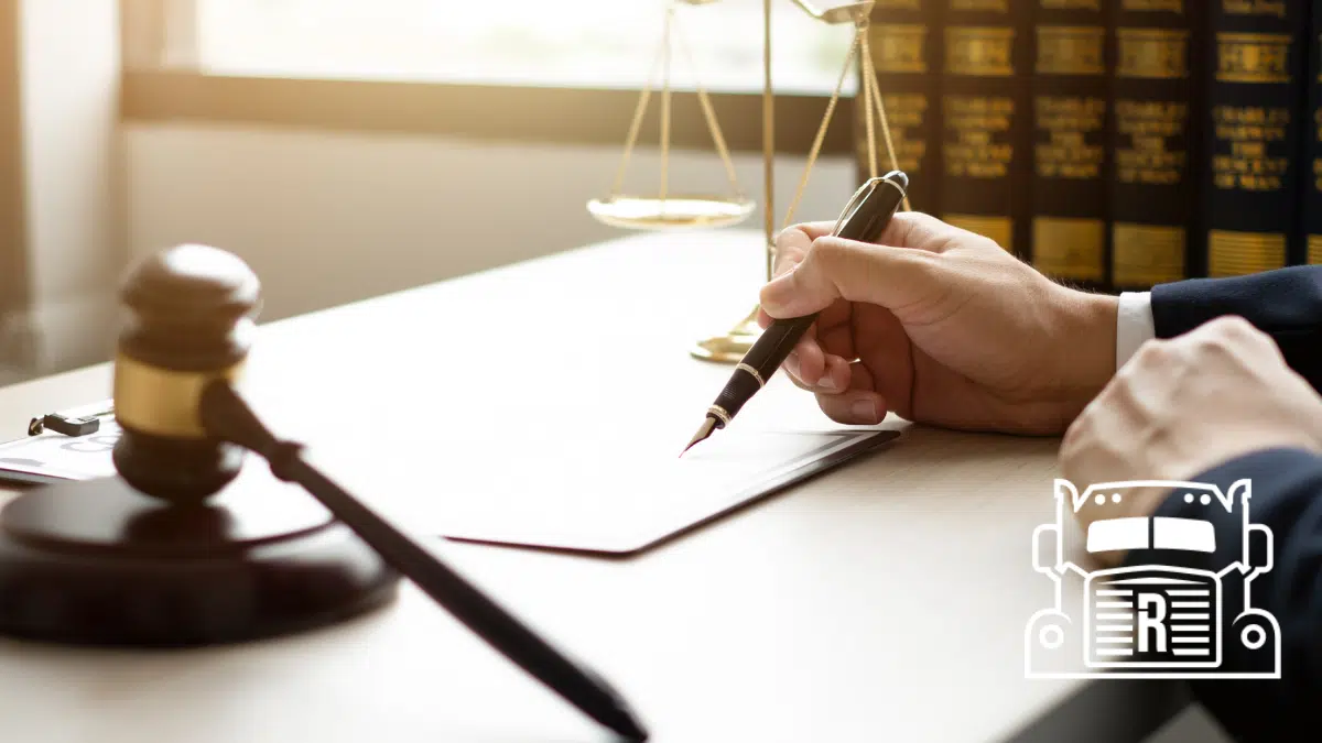 personal injury lawyer with gavel on desk