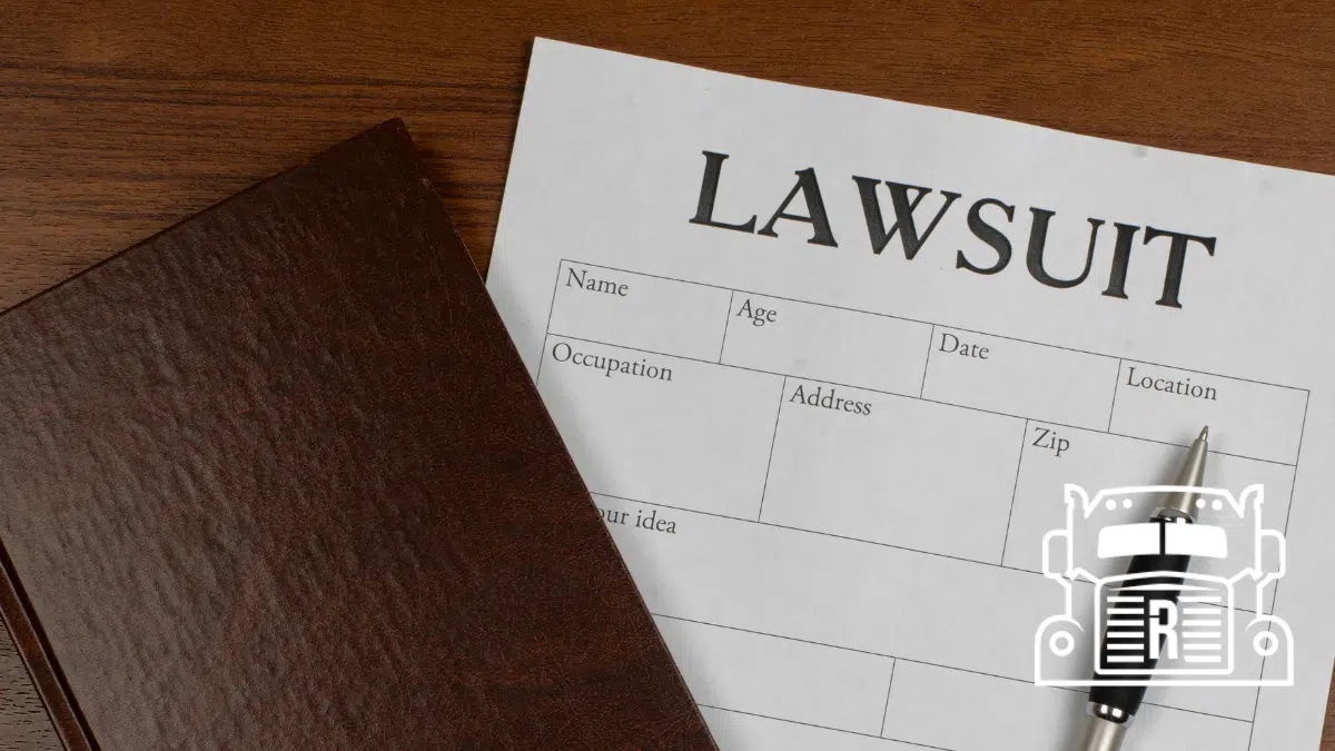 lawsuit paperwork on a desk
