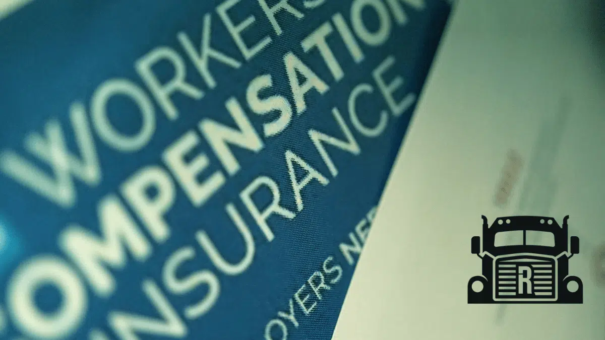A piece of paper reading Workers compensation insurance