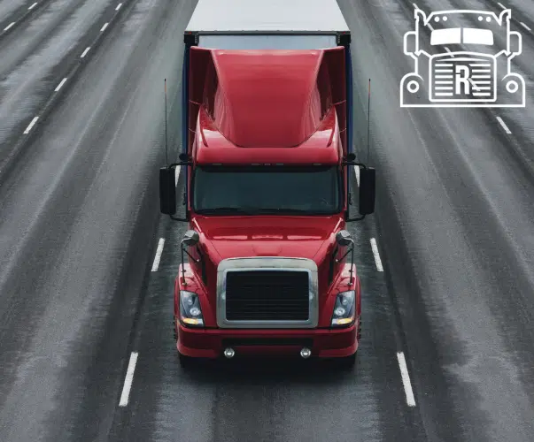Commercial Truck driving on the highway