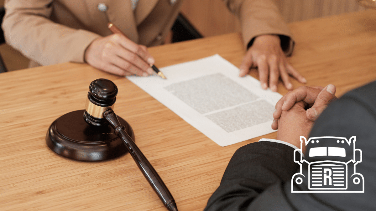 personal injury lawyer going over documents with a client