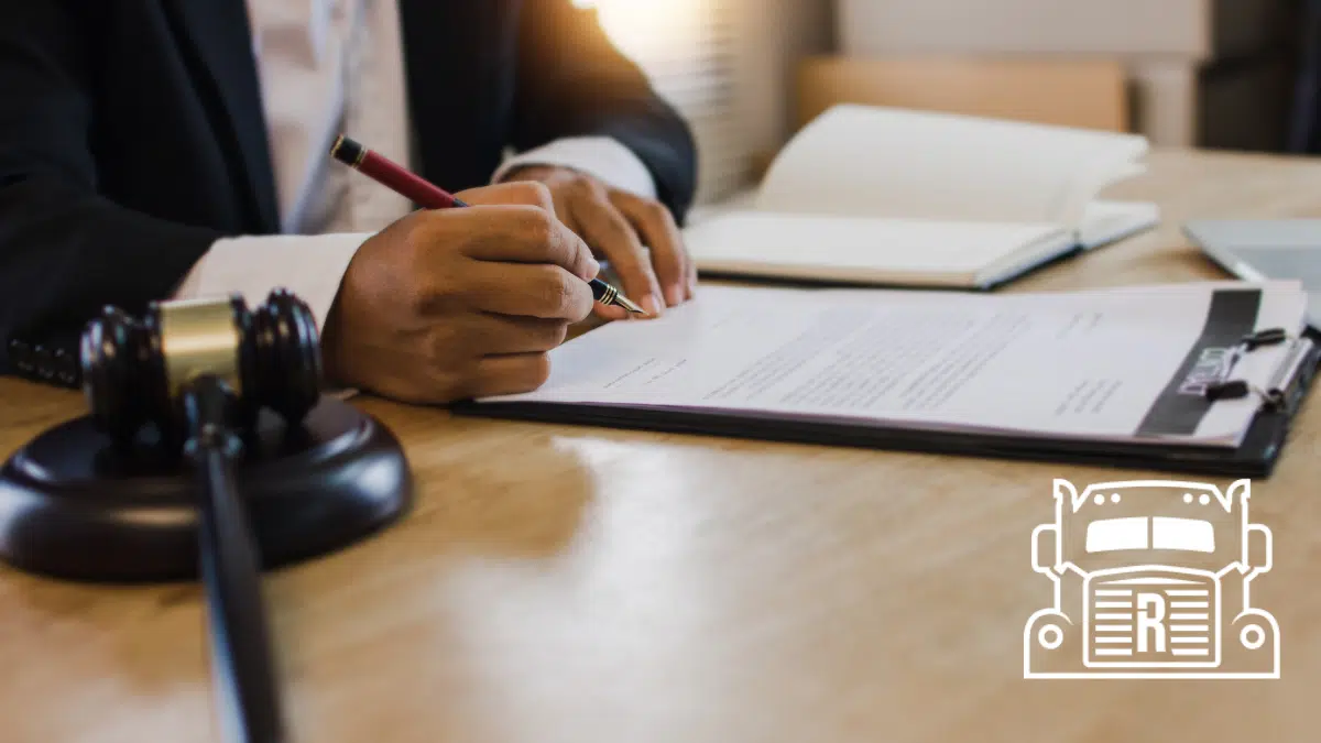 lawyer working with documents