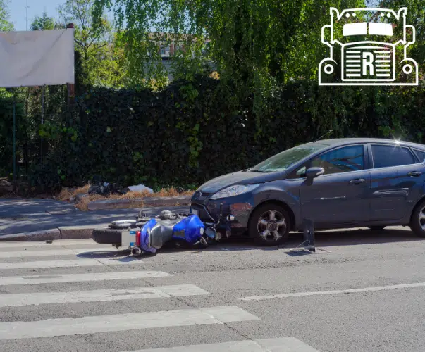 accident involving a car and motorcycle