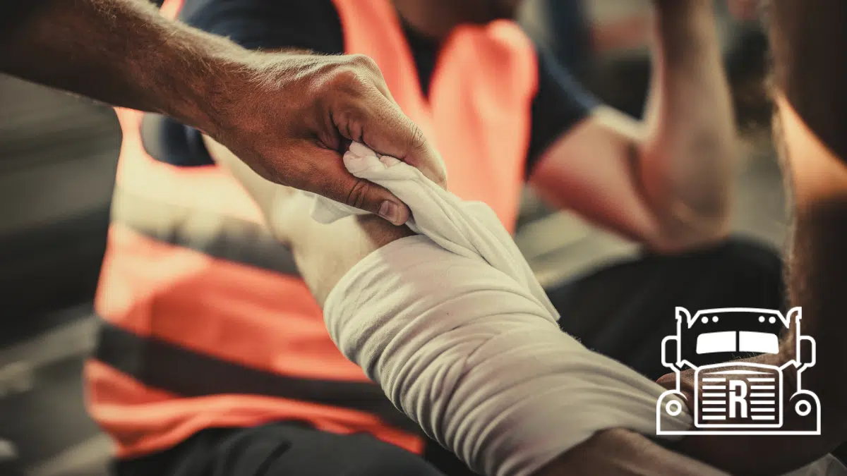 bandaging a burn injury