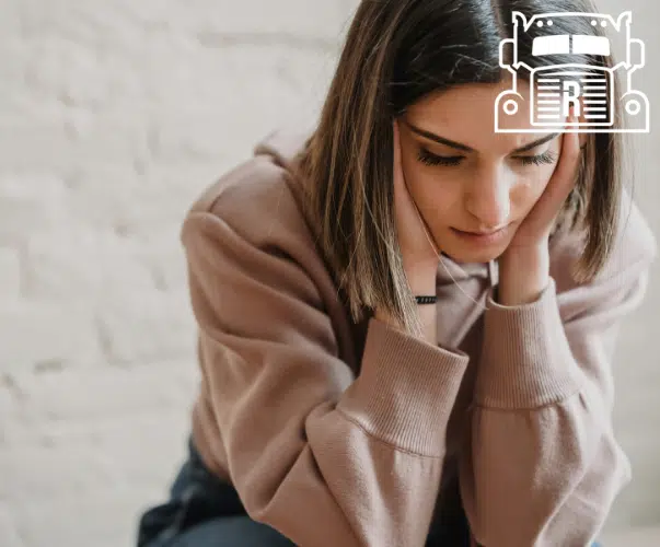 woman with emotional distress