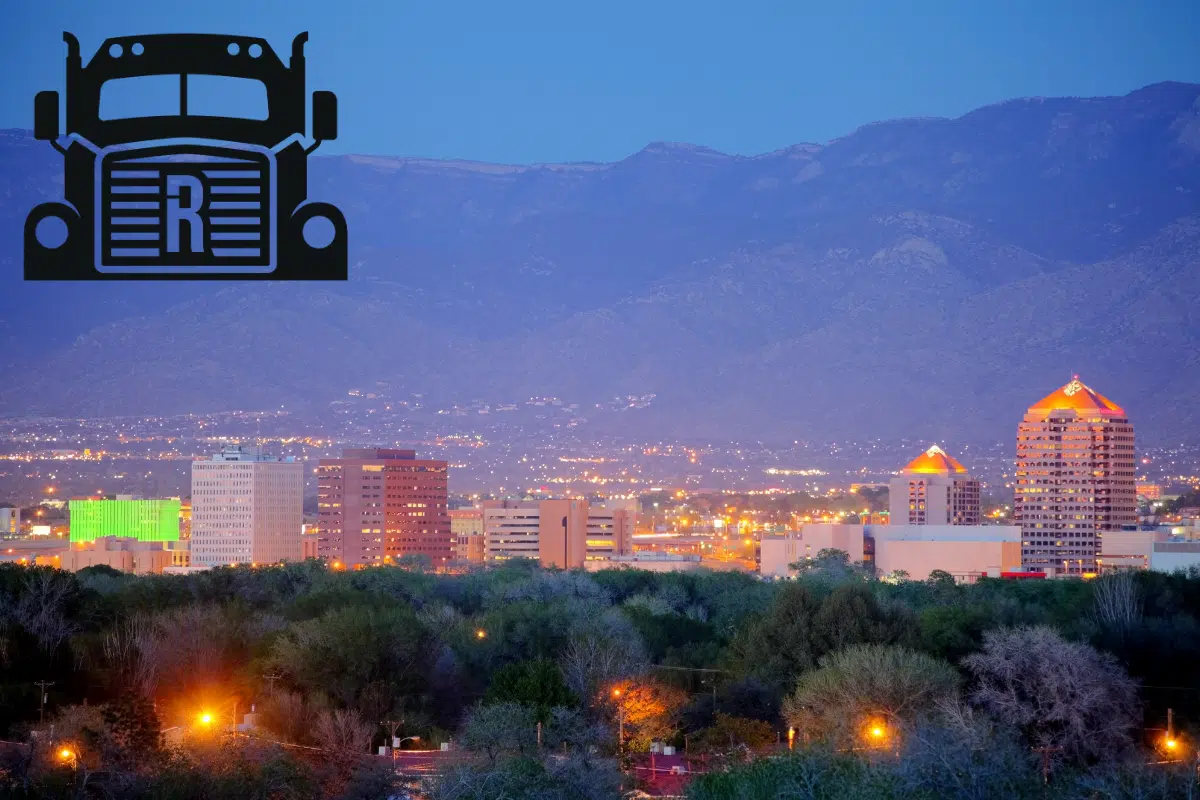 Albuquerque skyline at night