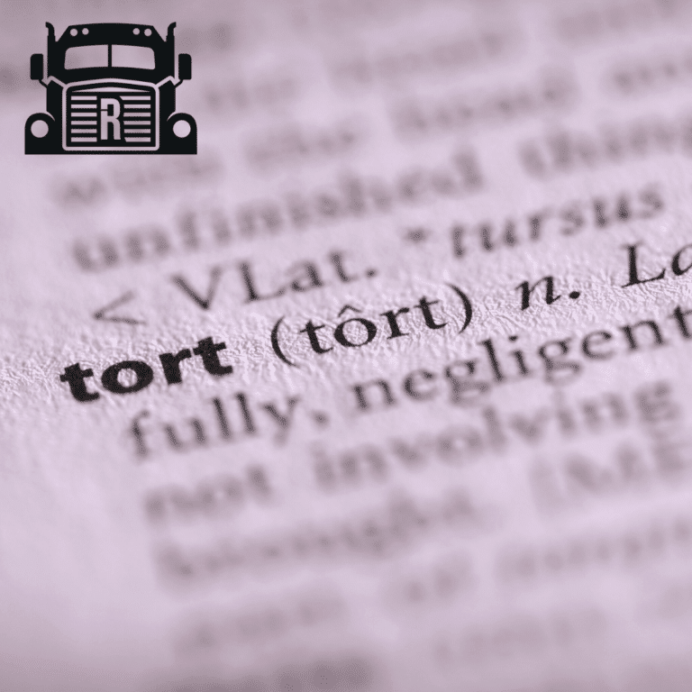 Tort being defined in a dictionary