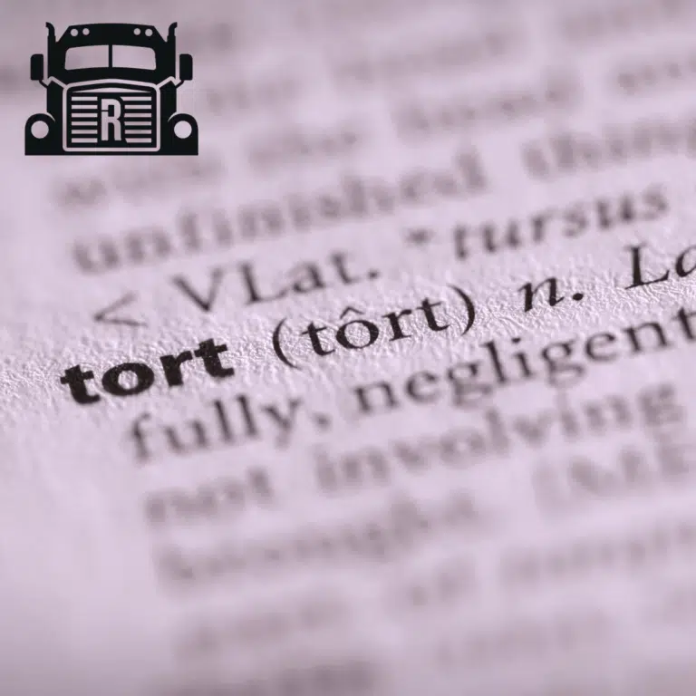 Tort being defined in a dictionary