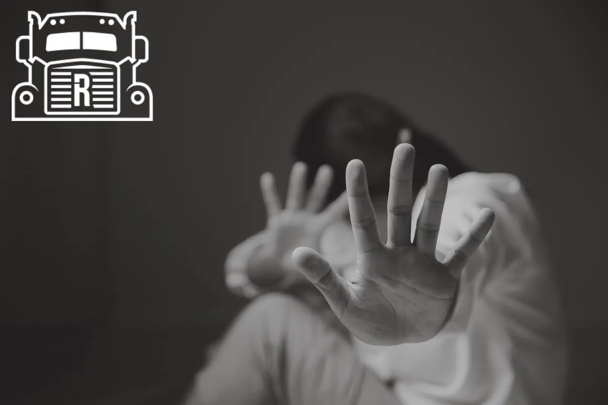 frightened victim of sexual assault