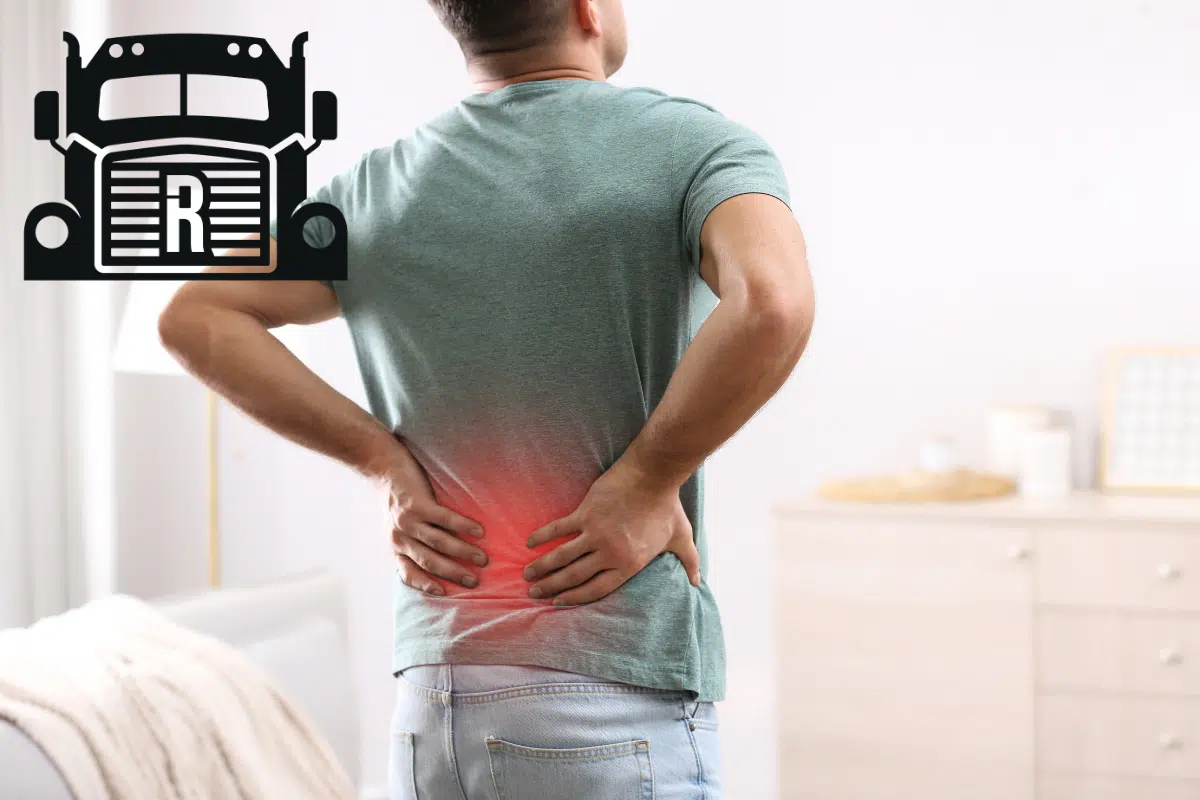 man with lower back pain